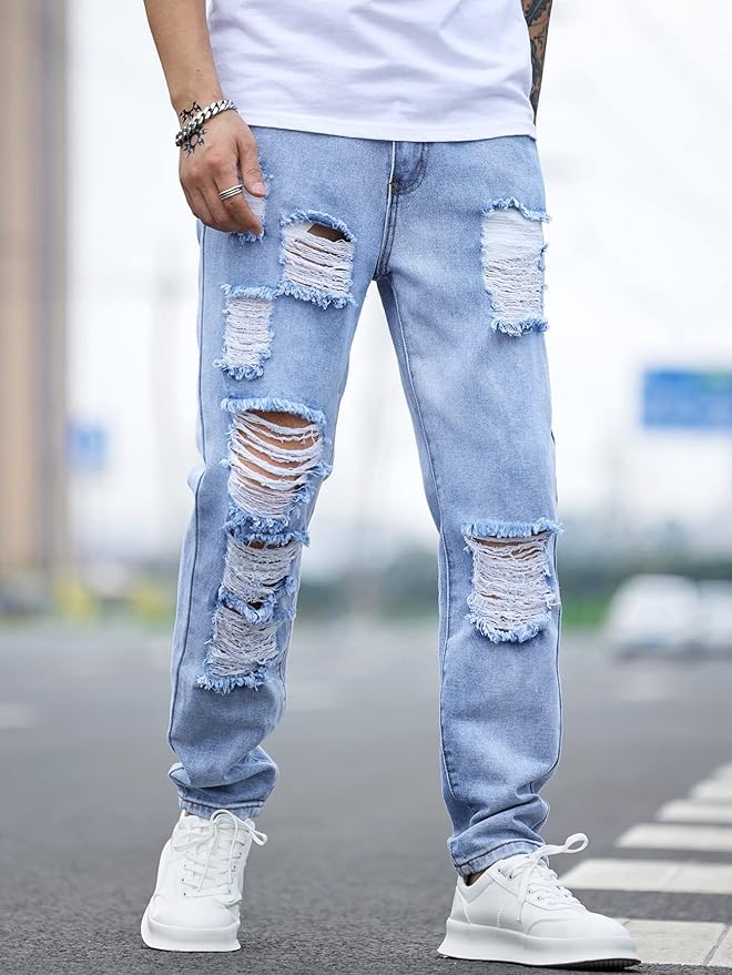 DEOTSY Print Jeans